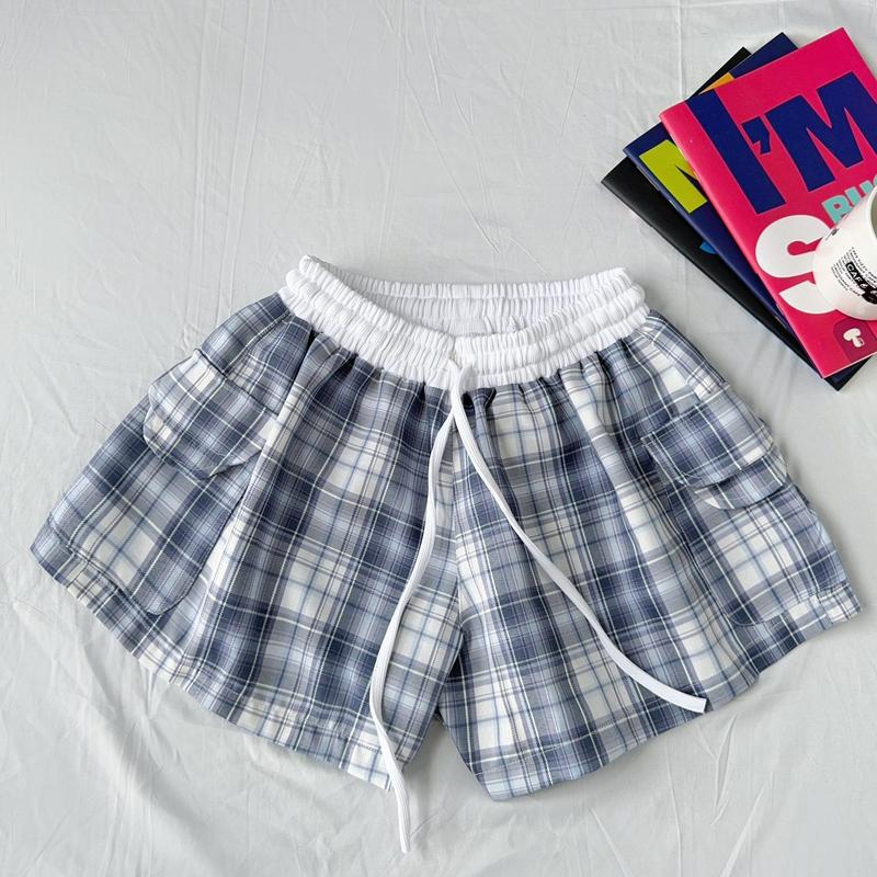 AB HOUSE - Quần short caro túi hộp MINIE thời trang nam nữ