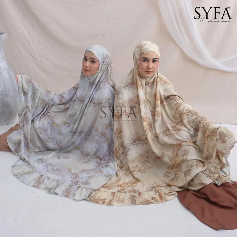 Syfa Rahman - Mukena Dewasa Motif Lasercut | Hameeda Series 6