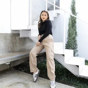 STACIE PANTS POCKET M-XXXXL CELANA CARGO PRIA WANITA UNISEX | CELANA PANJANG CARGO HIGWAIST | CARGO LOOSE BAGGY PANTS