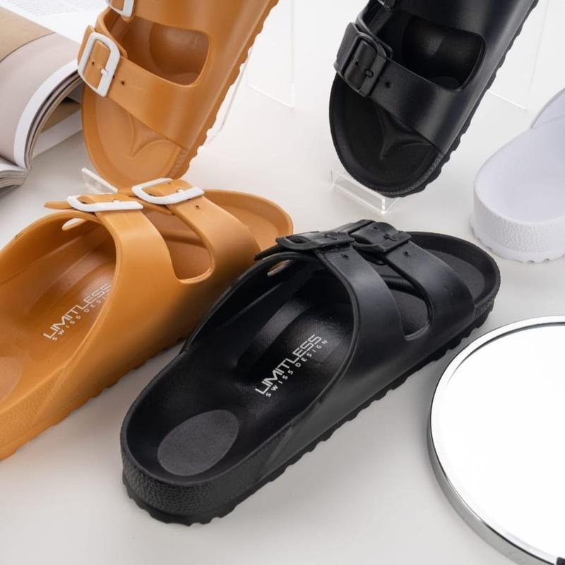 Sandal Wanita Birken Kekinian Sendal Slop Cewek Karet terlaris 1