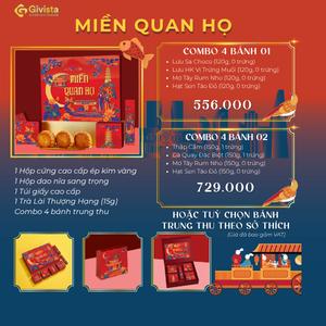 Set quà Trung Thu “Miền Quan Họ” đủ hộp và bánh – Hương vị tinh tế, thiết kế truyền thống sang trọng, quà biếu ý nghĩa cho sếp, gia đình và người thân