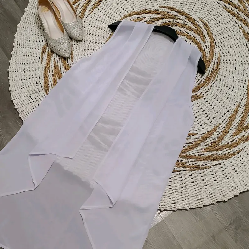rompi panjang atasan wanita kekinian / outer tanpa lengan bahan ceruty babydoll 5