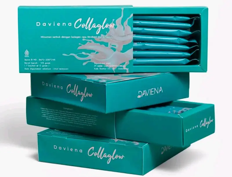 Minuman Kolagen Daviena Skincare Collaglow untuk Kecantikan Kulit Mencerahkan 4