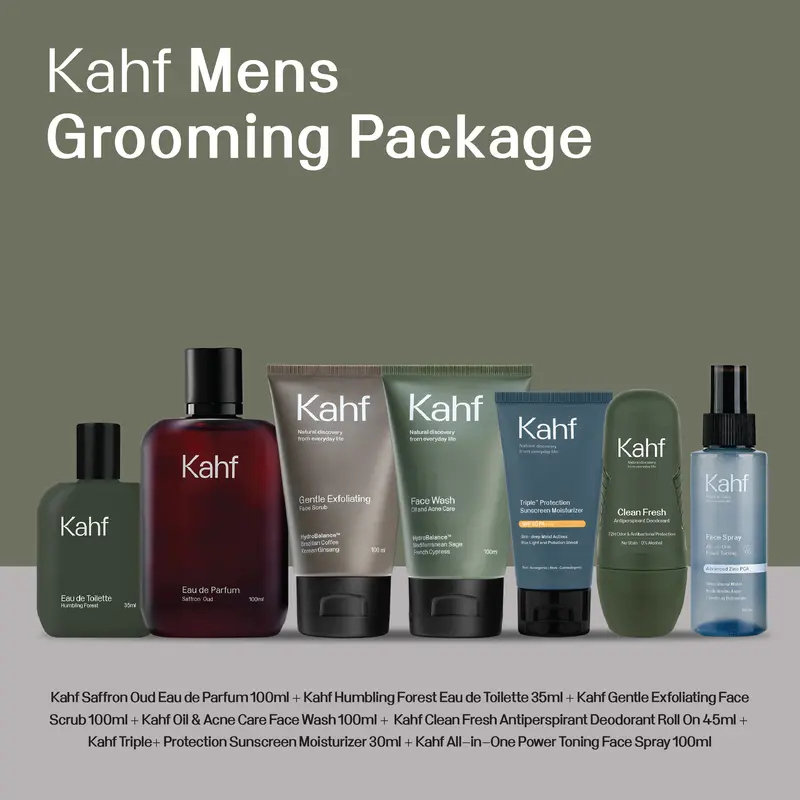 Kahf Mens Grooming Package Saffron Oud Eau de Parfum Humbling