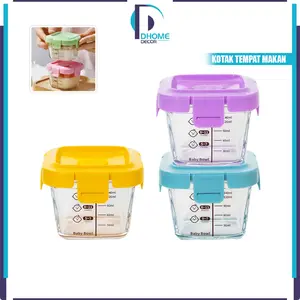 [COD] DH C1277 Baby Food Container Kotak Makan Mpasi Kaca Kedap Udara