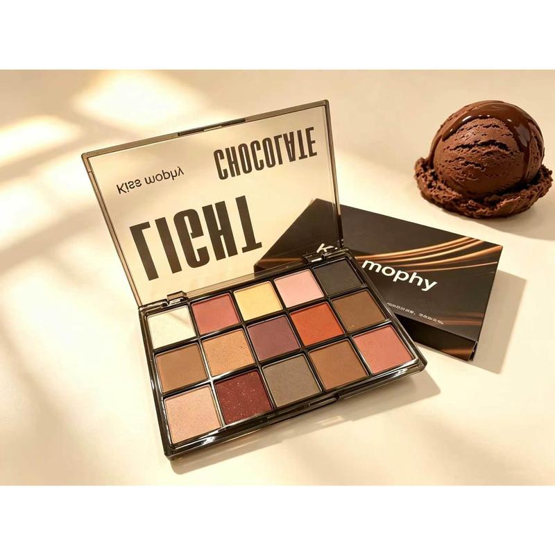 Bộ Mắt 15 Màu: Chất phấn mềm mịn ít rơi, kết hợp matte & shimmer kim cương, bền…