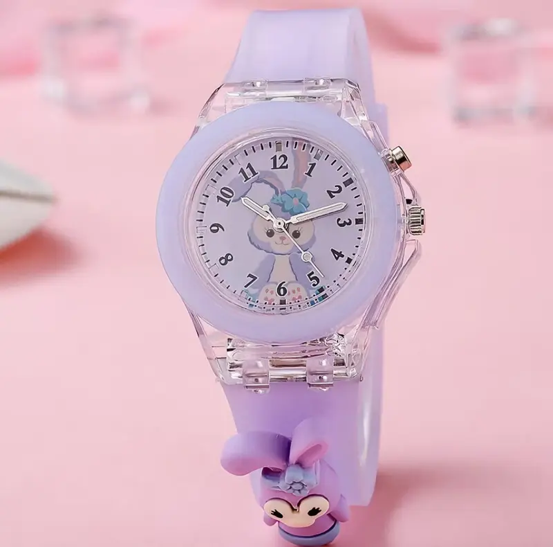 JAM TANGAN ANAK-ANAK DESAIN IMUT DENGAN BERBAGAI PILIHAN WARNA DAN KARAKTER LUCU DENGAN LAMPU LED 5