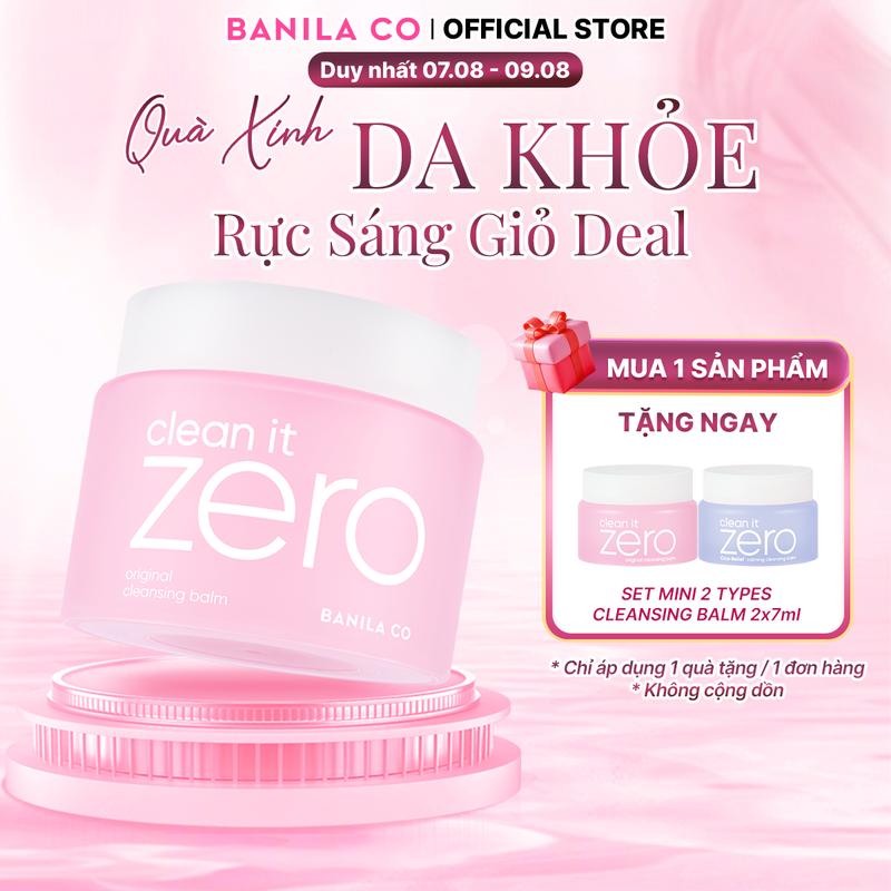 [Phiên Bản Mới] 180ML Sáp Tẩy Trang B​A​N​I​L​A C​O C​l​e​a​n i​t Z​e​r​o O​r​i​g​i​n​a​l C​l​e​a​n​s​i​n​g B​a​l​m 180ml - Dành cho mọi loại da