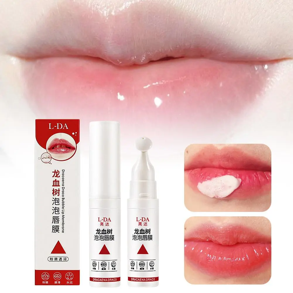 Mặt Nạ Môi Bong Bóng Cây Máu Rồng, Làm Sáng Da Môi, Môi Chết, Làm Sáng, Dưỡng Ẩm