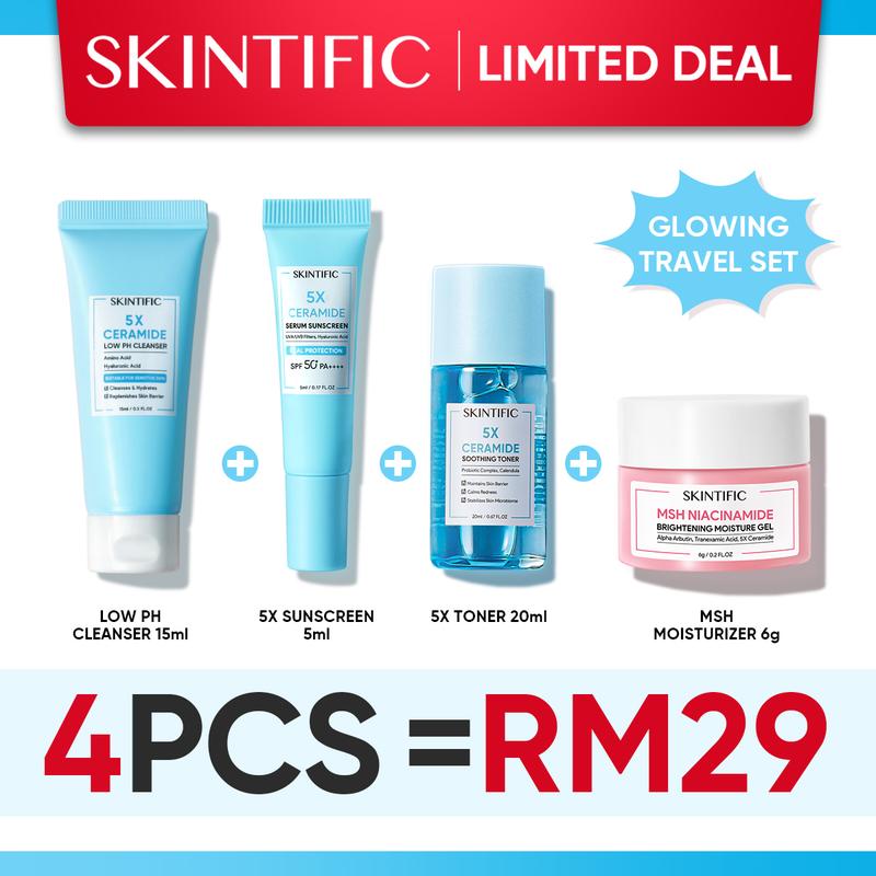 SKINTIFIC Travel Size-Hot Sale-5X Ceramide Moist/Niacinamide - TikTok ...