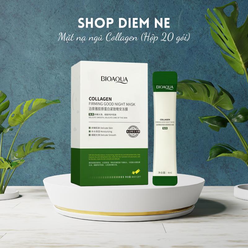 [Combo 2 hộp] mặt nạ ngủ collagen Bioaqua dưỡng da, cấp ẩm Skincare Nữ Kem Face