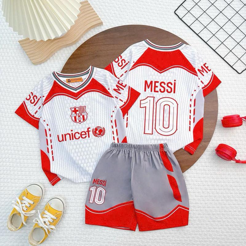 [G41] 12-45kg Đồ bộ bé trai mặc nhà năng dộng thoải mái chất thun lạnh thái họa tiết thể thao