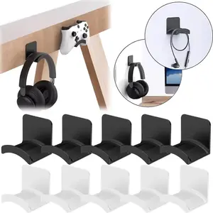 Wall Mount Headphone Holder Hanger Adhensive Wall Stand Durable Headset GamePad Accessory Headset Hanging Hook Universal Bracket