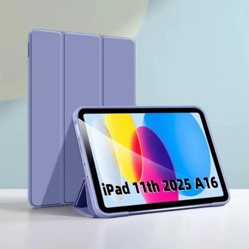 Ốp lưng IPAD 11 (A16) 2025, 11 inch, chất liệu TPU gấp ba với giá đỡ từ tính; phù hợp cho IPAD thế hệ thứ 11 (A3355/A3356/A3354).