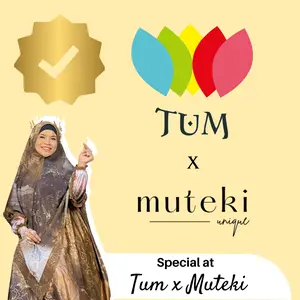 PXM [Muteki x Tanah Abang Online] Gamis Abaya Dress Syari Lebaran Muslim Premium Collaboration