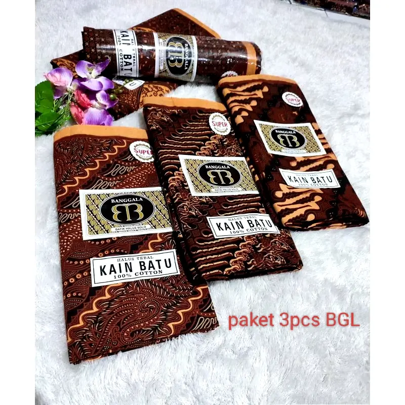 paket hemat isi 5 pcs kain panjang soga kain jarik kain gendong kain selimut bayi kain persalinan Putih 3