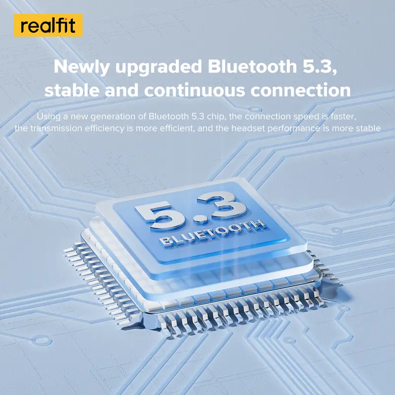 Realfit F1   True Wireless Bluetooth 5.3 Earbuds Playtime 24 Jam HIFI 3