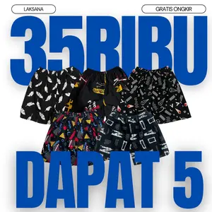 Laksana Celana Pendek Motif Pria Wanita Dewasa Boxer Kolor Remaja Cowok Unisex Size M L XL