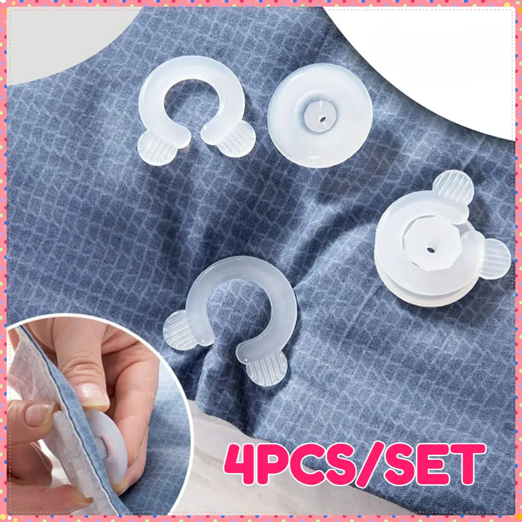 4PCS Pengencang Sprei Anti Geser Klip Penjepit Sprei Praktis Cegah Sprei Kusut dan Geser