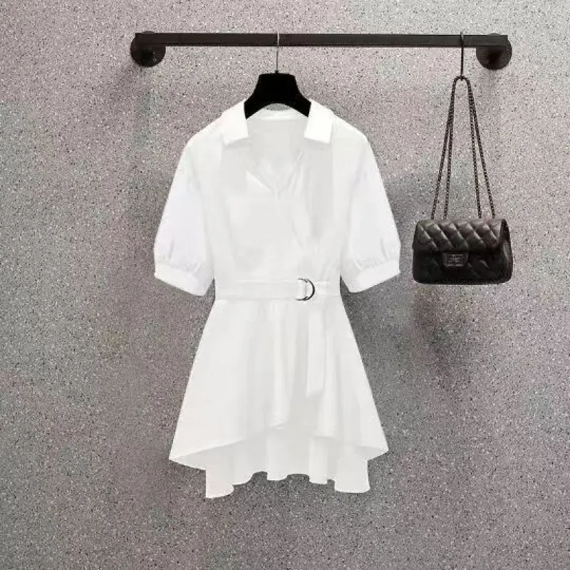 Áo Sơ Mi Nữ, Thời Trang Mới, Sành Điệu, Eo Bó Sát, Cô Gái Béo, Dáng Ôm, Giảm Béo, Đa Năng, Trông Trẻ Trung, Mùa Xuân Và Mùa Thu 1