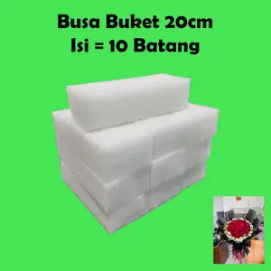Busa Buket 20cm 10 Batang Busa Dekorasi Busa Pelaminan Busa Bunga