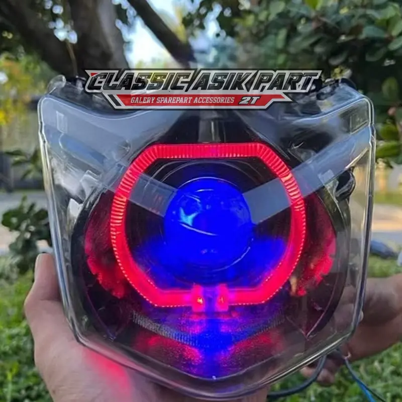 LAMPU DEPAN BILED BEAT LAMA KARBU 3,5 INCH FULLSET 4