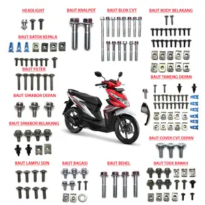 Baut Full Set Beat ESP 2016-2019 / Baut Full Body Honda Beat ESP K81 Tahun 2016-2019