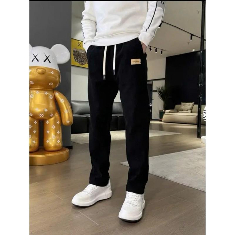 Quần dài Nỉ Tăm Nam cạp Chun dây rút form xuôn ống đứng kiểu dáng baisic