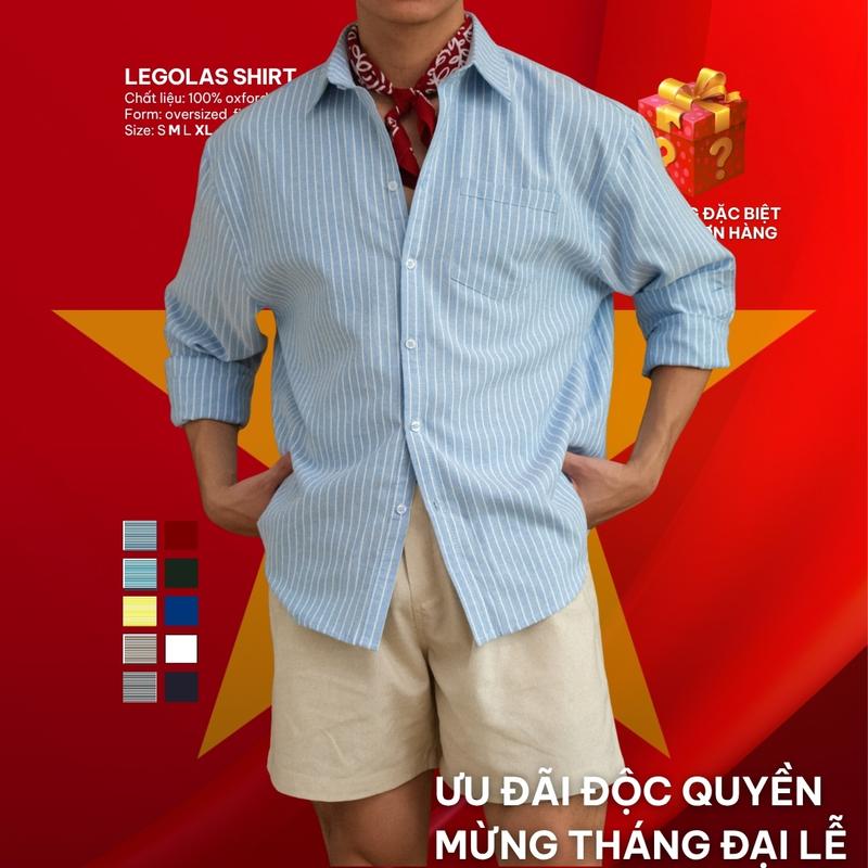 [SIÊU SALE 8.8] Áo Sơ Mi Nam Form Oversized B Brown – LEGOLAS Shirt Menswear, Vải Oxford Cao Cấp