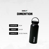Gambar SWEAT VACUUM FLASK INSULATED BOTTLE | BOTOL MINUM UNTUK OLAHRAGA - Light Blue 32oz dari SWEAT.ID Kota Administrasi Jakarta Utara 4 Tokopedia