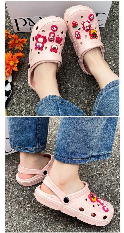 Product Introduction of Shoes Women's Slippers Popular Personalized Thick-Soled Slippers Men's Outerwear 2023 New Baotou Sandals Sandals Beach Shitting Feeling Men's Sandals Slippers 26