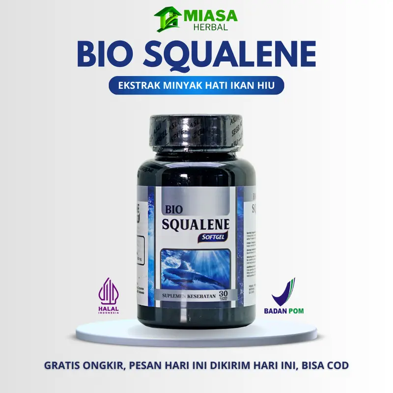 Bio Squalene Minyak Hati Ikan Hiu 100% Original Isi 30 Softgel 0