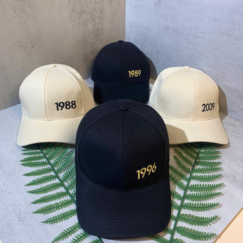 Mũ lưỡi trai thêu năm sinh từ 1980->2020 Nón kết chất kaki form unisex nam nữ Mn32