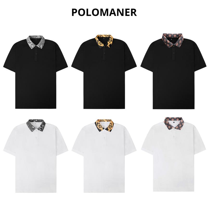[ COMBO 2 ÁO ]  Áo Thun Polo Nam Cổ Bẻ Họa Tiết Hoa Văn Sang Trọng Chất Liệu CVC Thấm Hút Tốt Có Bigsize - Polo Hoa Văn