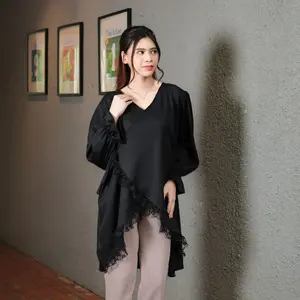 Yoenik Apparel Yunhee Tunic Tali Renda Atasan Korean Style Tunik Lebaran 2026