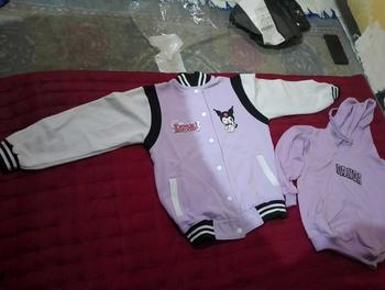 Product Review of Jaket Anak Perempuan KUROMI Varsity Model dengan Kancing Pengencang, Cocok untuk Musim Semua - 2-12 Tahun - Fashion, Pakaian from s**🥰 0