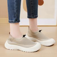 Gambar CMATRAV Sepatu olahraga wanita model terbaru untuk musim panas, sol tebal anti-selip, sol lembut, serbaguna, dan gaya slip-on yang modis. - Brown, 36 dari CMATRAV Kab. Tangerang 3 Tokopedia