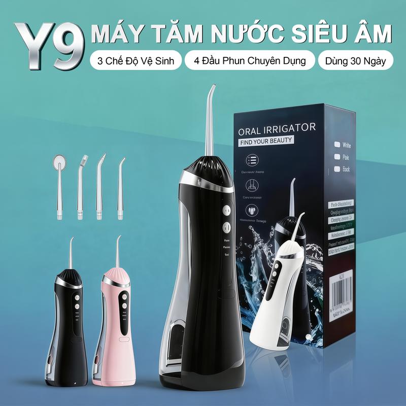 KY Y9 Máy Tăm Nước Siêu Âm Di Động, Làm Sạch Khoang Miệng Hiệu Quả, Ngăn Ngừa…