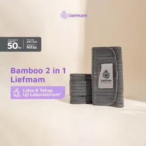 [Exclusive] Liefmam Bamboo 2 in 1 - Korset Perut pasca melahirkan dengan serat bambu alami