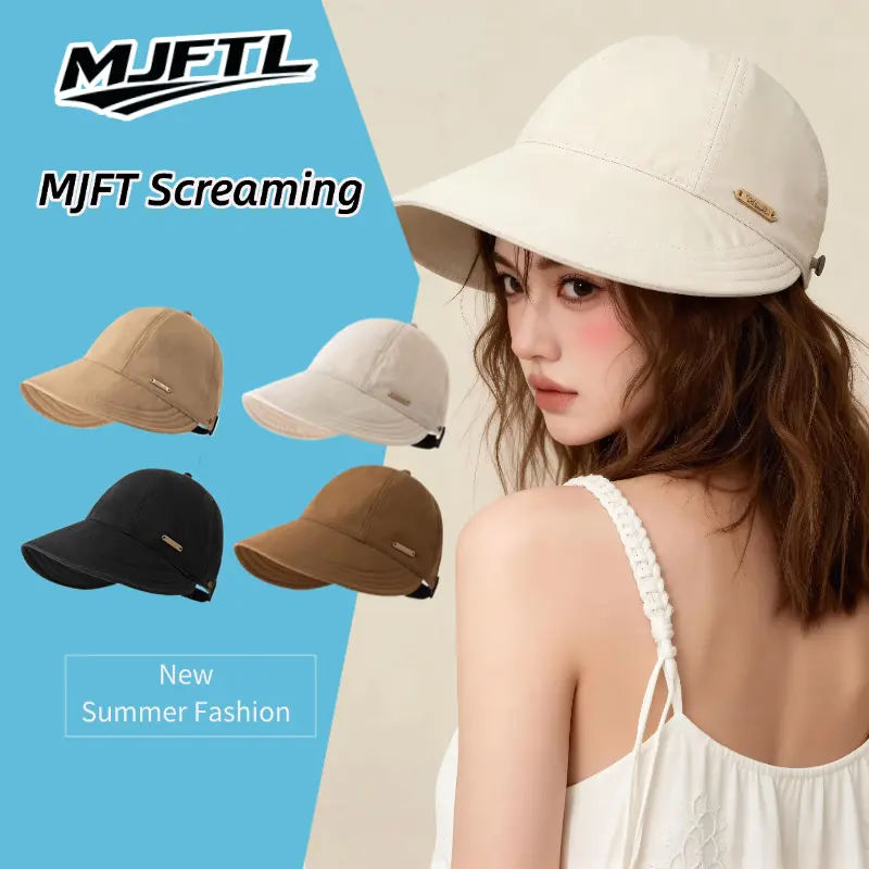 Nón rộng vành chống nắng nữ MJFT chất liệu khô nhanh chống nước,mũ treo khẩu trang, đội được khi mang nón bảo hiểm Dễ phối đồ, nhiều màu