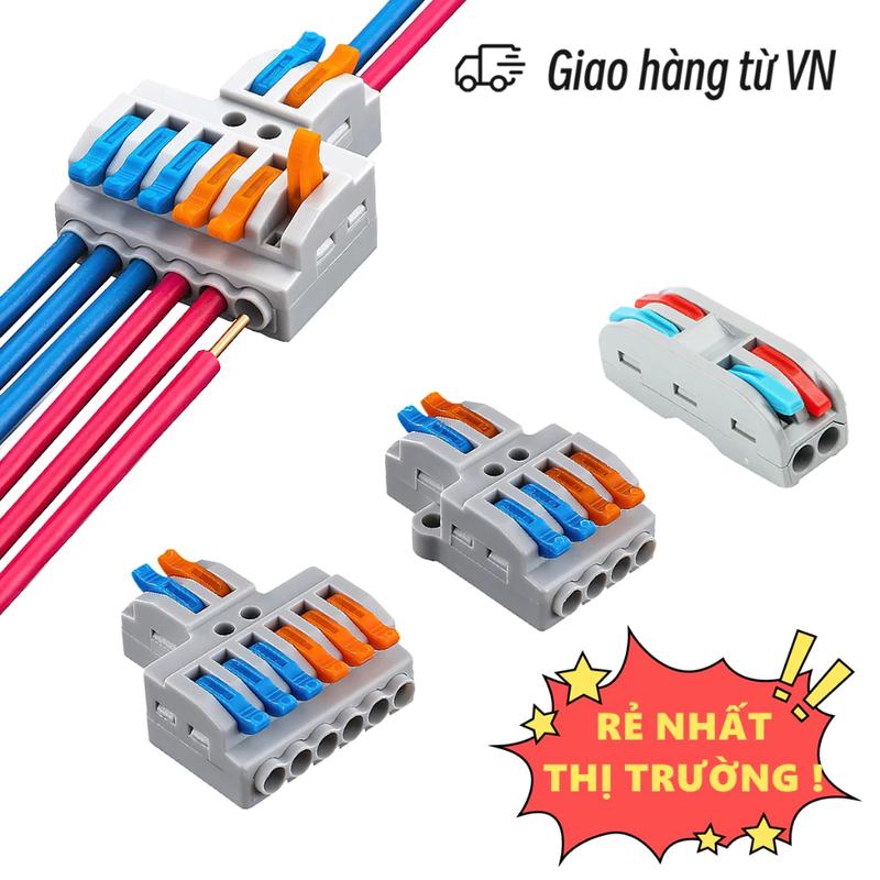  Cút Nối Dây Điện Nhanh Cút Nối Dây Điện Đơn - Đôi - Ba 
