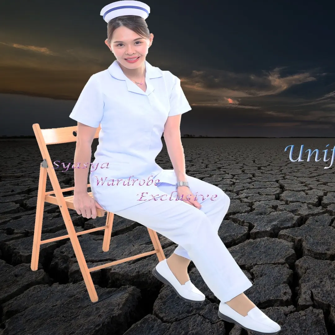 BAJU UNIFORM NURSE READYMADE LENGAN PENDEK BY SYASYA WARDROBE EXCLUSIVE Polyester Polyester Polyester Zipper Workwear & Uniforms