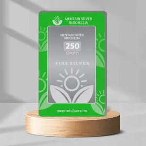 Fine Silver 999,5 gramasi 1 gram sampai dengan gramasi 250 gram , bersertifikat dan berkualitas, untuk koleksi dan investasi