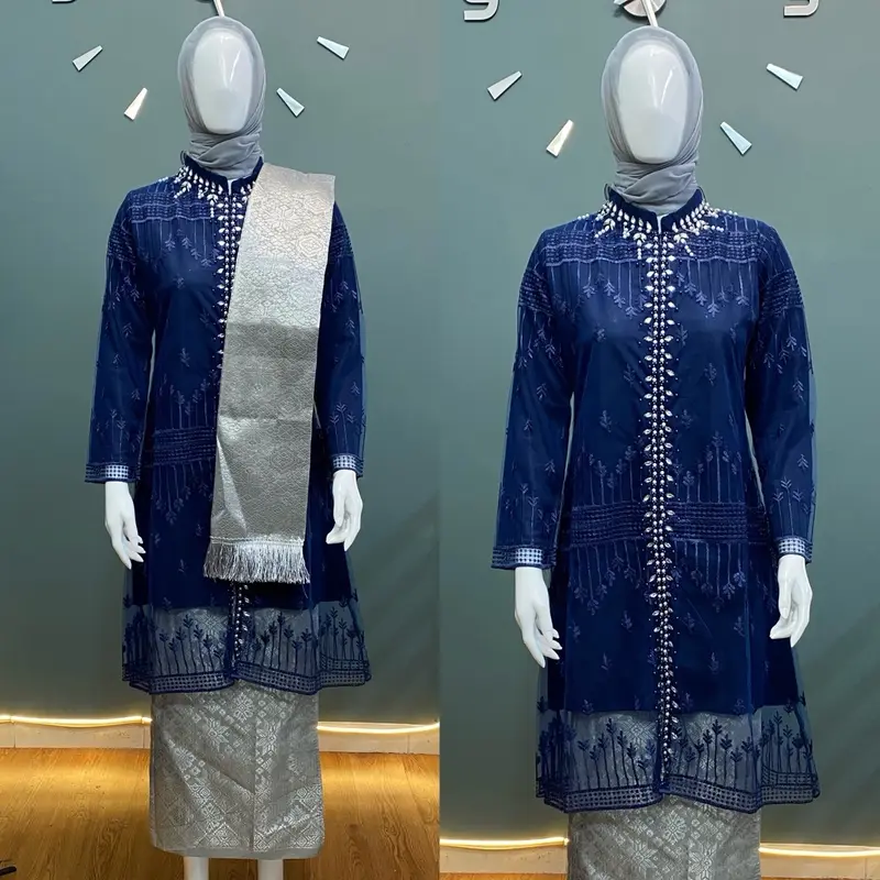 Tunik Payet Busui Shakila Gami Atasan Kebaya Cocok untuk Seragaman Pesta dan Wisuda Ukuran M sampai Jumbo 6