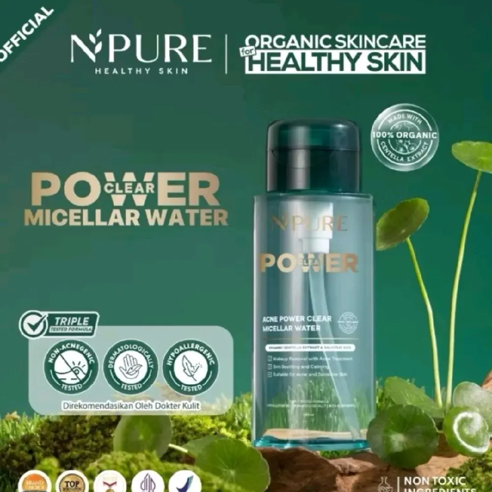 Npure Acne Power Clear Micellar Water 300ml / 100ml