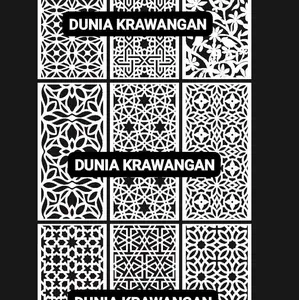 KRAWANGAN PVC FOAM BOARD/ORNAMEN PVC UKURAN 40X80CM TEBAL 5MM