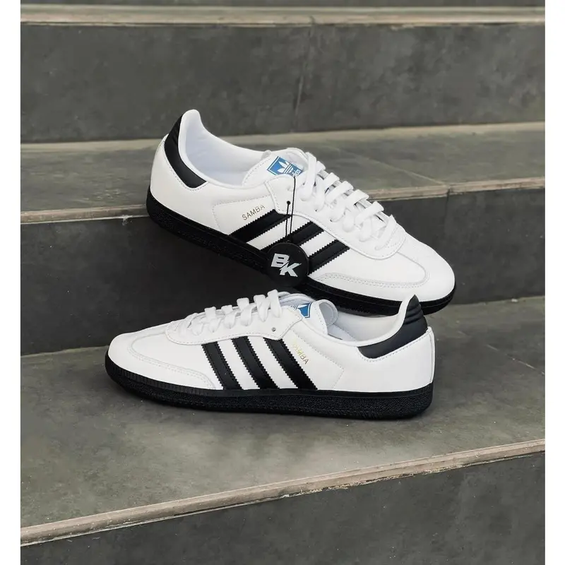 SAMBA OG WHITE CORE BLACK Sneakers Pria Wanita Casual 0