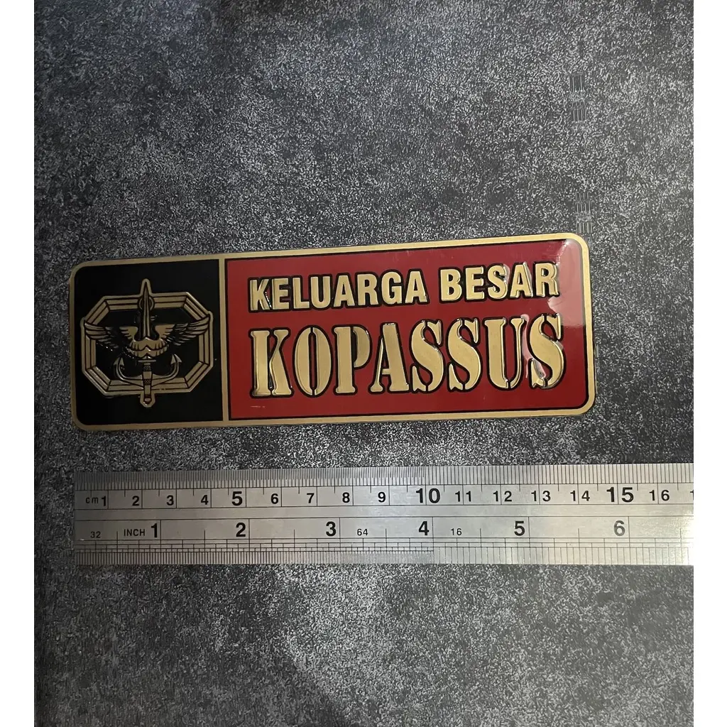 Sticker Kopassus (Hitam Panjang) - Stiker Kopassus - Sticker Mobil - Stiker