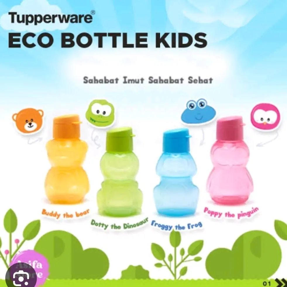 Eco bottle kids 350 ml tupperware