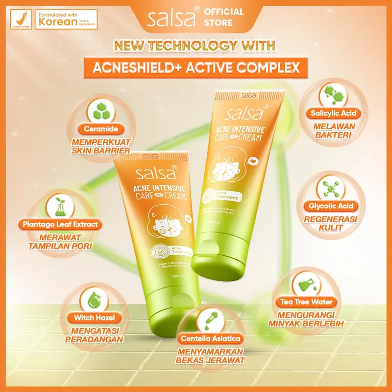 SALSA ACNE SPOT – obat jerawat salep jerawat ance gel anti acne cream | obat totol jerawat pustula papula bruntusan|acne treatment 2